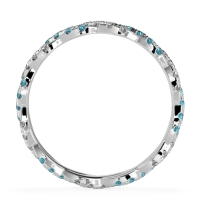 Braided Pave Eternity Cama Band