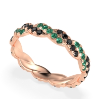 Braided Pave Eternity Cama Band