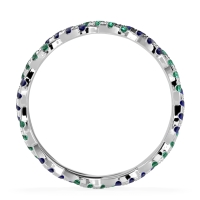 Braided Pave Eternity Cama Band