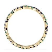 Braided Pave Eternity Cama Band