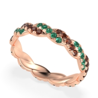 Braided Pave Eternity Cama Band