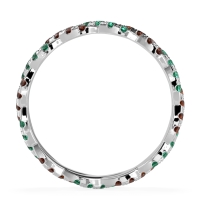 Braided Pave Eternity Cama Band