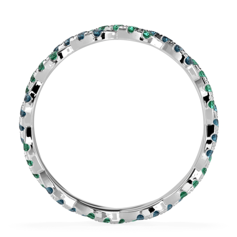 Braided Pave Eternity Cama Band