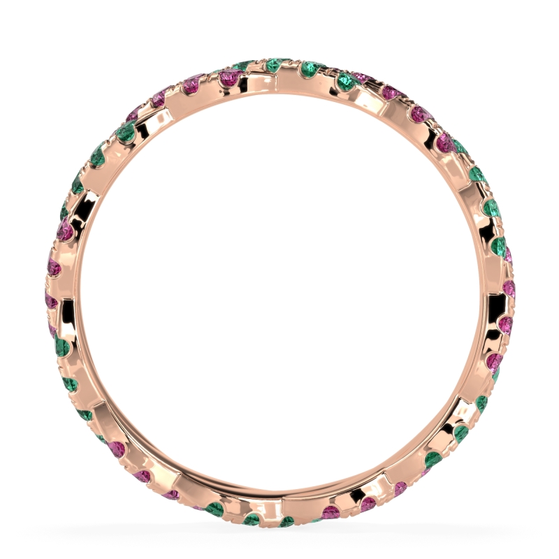 Braided Pave Eternity Cama Band