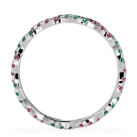 Braided Pave Eternity Cama Band