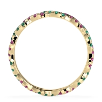 Braided Pave Eternity Cama Band