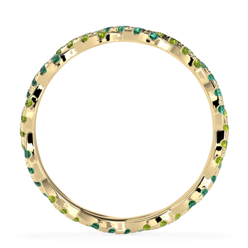 Braided Pave Eternity Cama Band