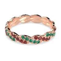 Braided Pave Eternity Cama Band