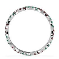 Braided Pave Eternity Cama Band