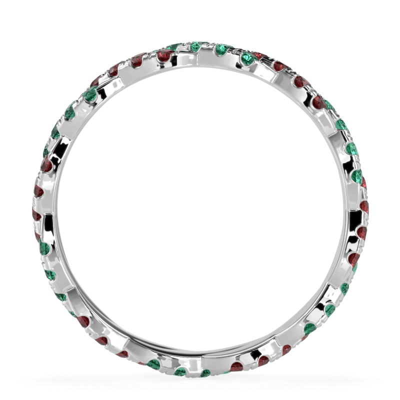 Braided Pave Eternity Cama Band