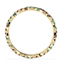 Braided Pave Eternity Cama Band