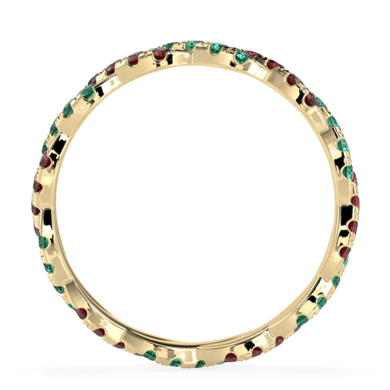 Braided Pave Eternity Cama Band