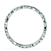 Braided Pave Eternity Cama Band