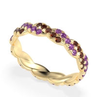 Braided Pave Eternity Cama Band