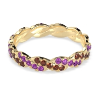 Braided Pave Eternity Cama Band