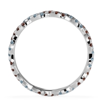 Braided Pave Eternity Cama Band