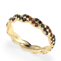 Braided Pave Eternity Cama Band