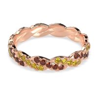 Braided Pave Eternity Cama Band