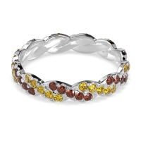 Braided Pave Eternity Cama Band