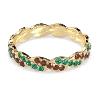 Braided Pave Eternity Cama Band