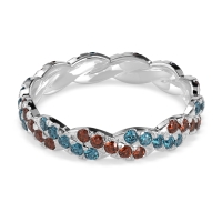 Braided Pave Eternity Cama Band