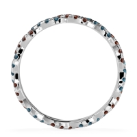 Braided Pave Eternity Cama Band