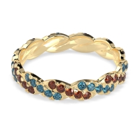 Braided Pave Eternity Cama Band