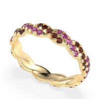 Braided Pave Eternity Cama Band