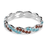 Braided Pave Eternity Cama Band