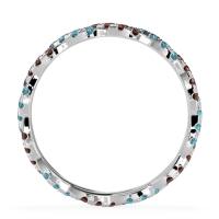 Braided Pave Eternity Cama Band
