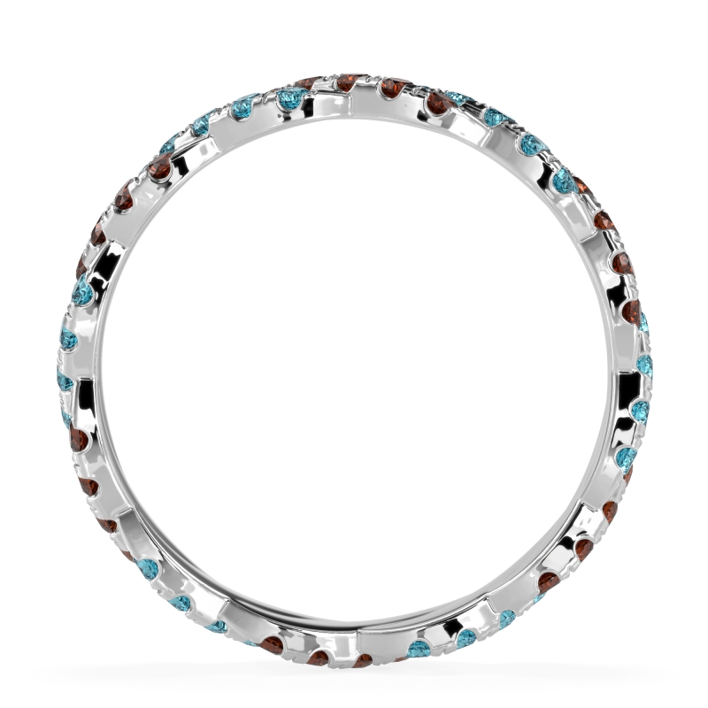 Braided Pave Eternity Cama Band