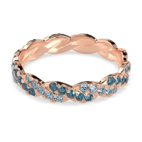 Braided Pave Eternity Cama Band