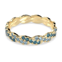 Braided Pave Eternity Cama Band