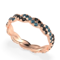 Braided Pave Eternity Cama Band