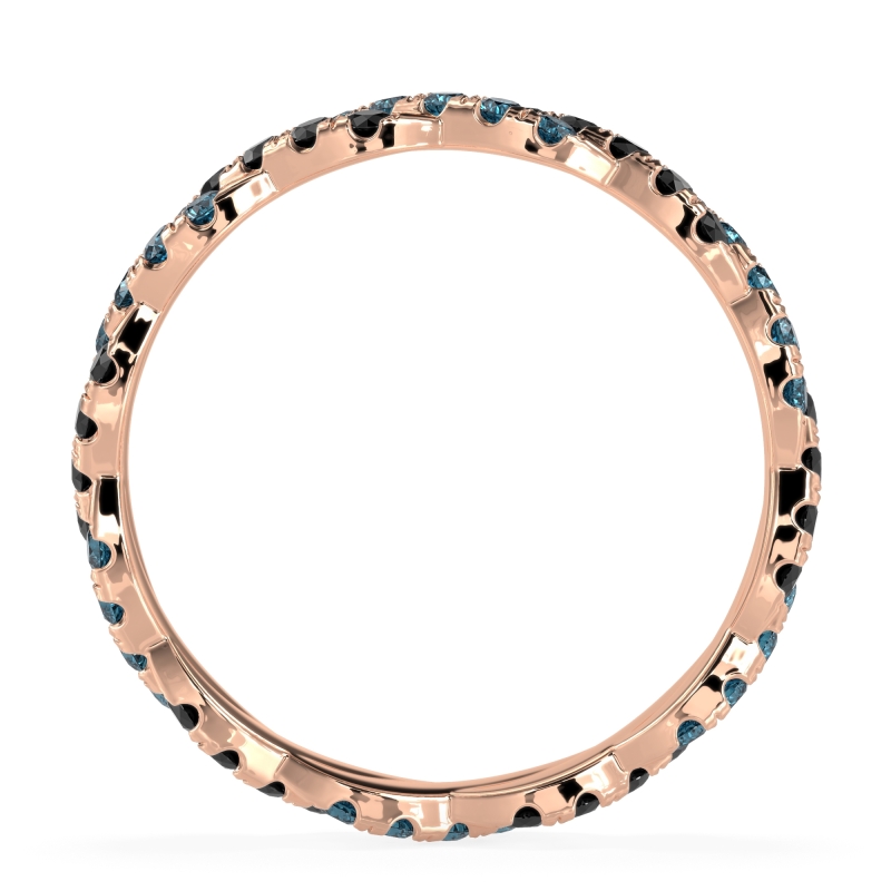 Braided Pave Eternity Cama Band