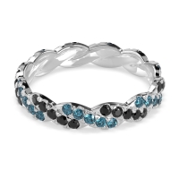 Braided Pave Eternity Cama Band