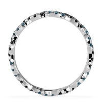 Braided Pave Eternity Cama Band