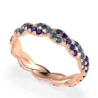 Braided Pave Eternity Cama Band