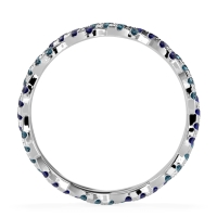 Braided Pave Eternity Cama Band