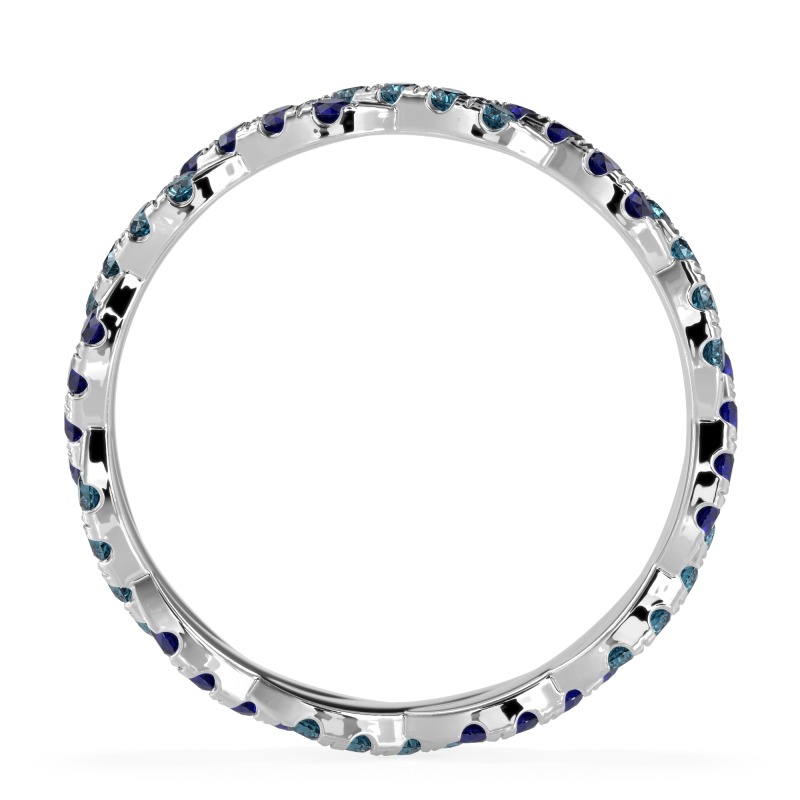 Braided Pave Eternity Cama Band