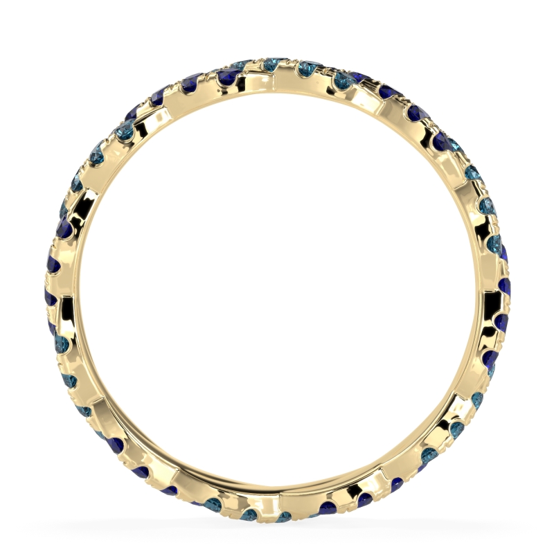 Braided Pave Eternity Cama Band