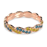 Braided Pave Eternity Cama Band