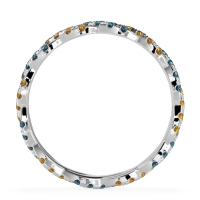 Braided Pave Eternity Cama Band