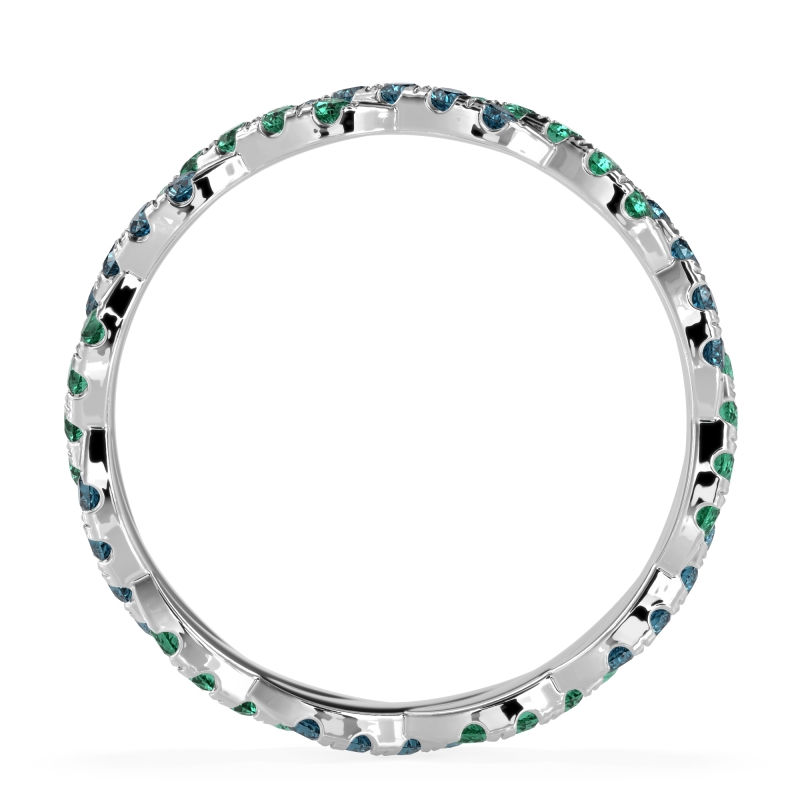 Braided Pave Eternity Cama Band