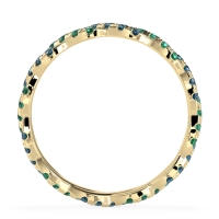 Braided Pave Eternity Cama Band