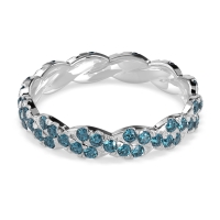 Braided Pave Eternity Cama Band