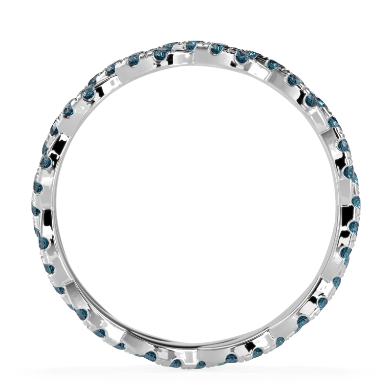 Braided Pave Eternity Cama Band