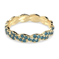 Braided Pave Eternity Cama Band