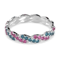 Braided Pave Eternity Cama Band