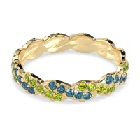 Braided Pave Eternity Cama Band